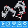 Mini Vise Aluminium Alloy Table Bench Clamps DIY Craft Mold Fixed Repair Tools Multifunctional Bench Vise Flat Table Screw Vise 4