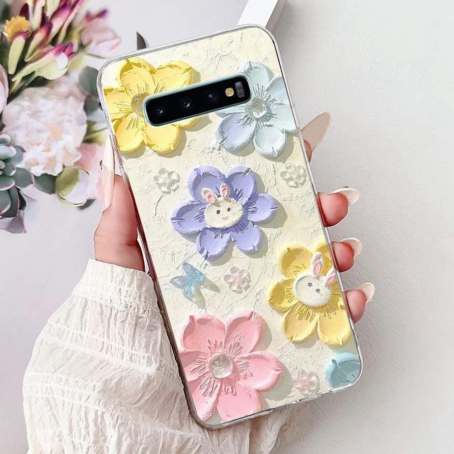 Cute Cat Luxury Painted Soft Silicone Phone Case Cover