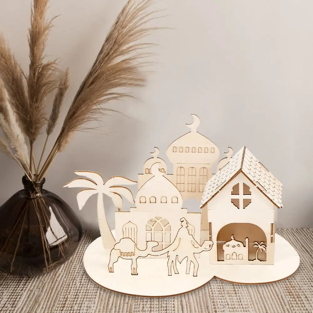 Wooden Eid Decorations Home Party Decorations Crafts Eid Islamic Ramadan Karim Muslim Party Decoration Gifts north european creative lucky cow home decorations living room shop office desk surface panel craft decoration gifts crafts