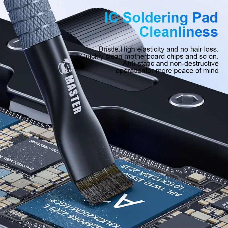 Mechanic Precision Cleaning Brush with Replacement Head for Electronics Maintenance