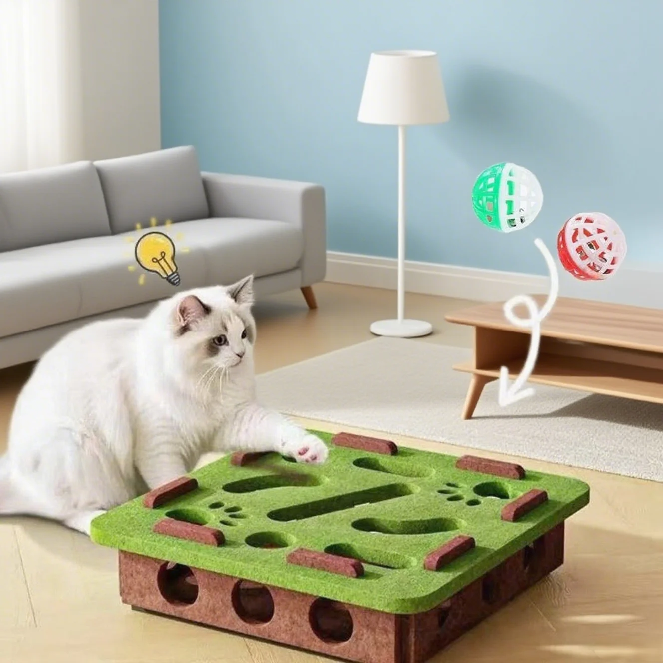 DIY Felt Cat Puzzle Maze 1