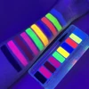 UV Luminated Black Light Body Paint Set with Brush,10 Colors Water-Soluble Paste Fluorescent Neon Oil Face Body Art Paint Makeup 2