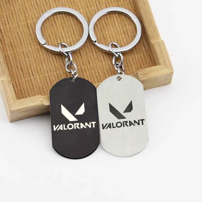 

Valorant Mini Logo Necklace Jewellery Keychain Carrying Accessory Dog Tag Cosplay Metal Pendant Game Peripheral Toy Gift for Boy