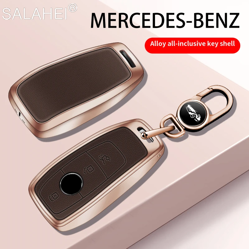 

Alloy Car Smart Remote Key Case Cover Shell Fob For Mercedes Benz A C E S Class W203 W204 W212 W213 W176 Keychain Accessories