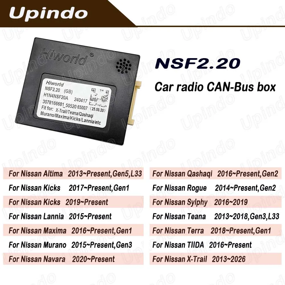 Car Stereo Android Radio CANbus Box Decoder Adapter For Nissan X