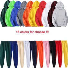 

cotton sale men /women tracksuit hoodies + pants for autumn winter winter streetwear matching sets sweatershirts sweatpants