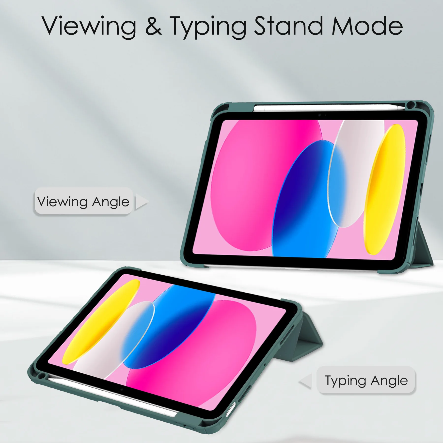 Schutzhülle für iPad 11, TPU-Hülle mit Stifthalter, Acryl-Tablet-Hülle – Detail 14