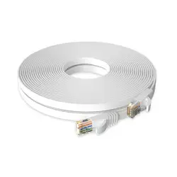 Premium Flat Cat6 Ethernet Cable - Ultra - Fast Network Connection Cable (5M Black)