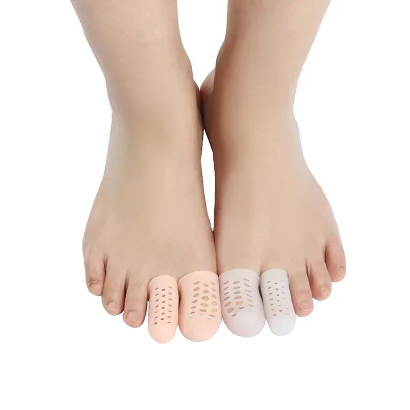 RHBJ 2Pcs Silicone Toe Caps Anti-Friction Breathable Prevents Blisters Toe Caps Cover Protectors Foot Care Protector
