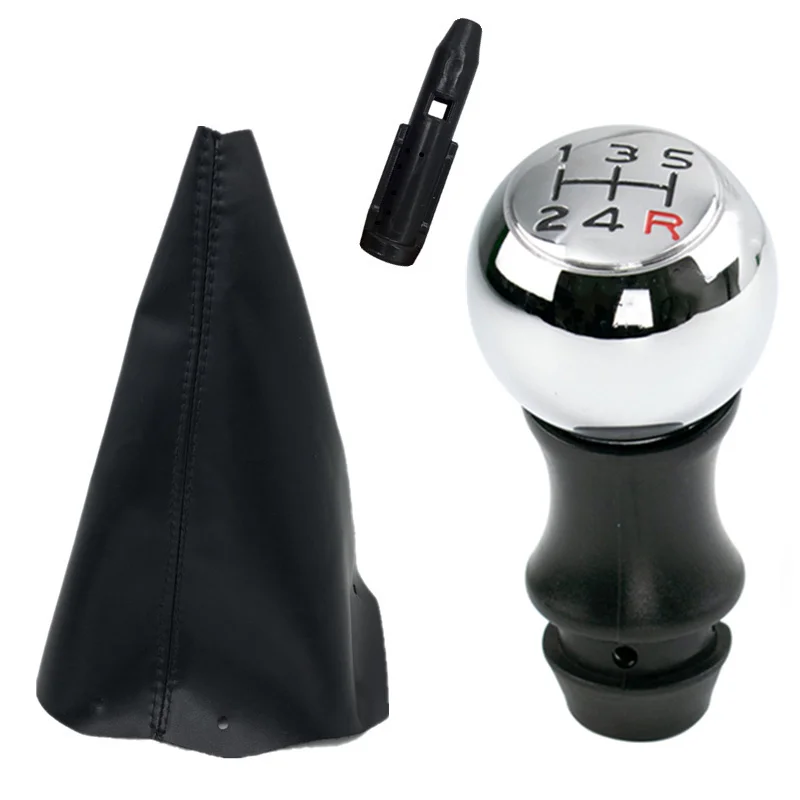 Car Gear Shift Knob 5 6 Speed Alloy MT Gear Shift Knob Peugeot 206 306 106 307 308 301 308 807 Citroen C1 C2 C3 C4 Chrome Accessories