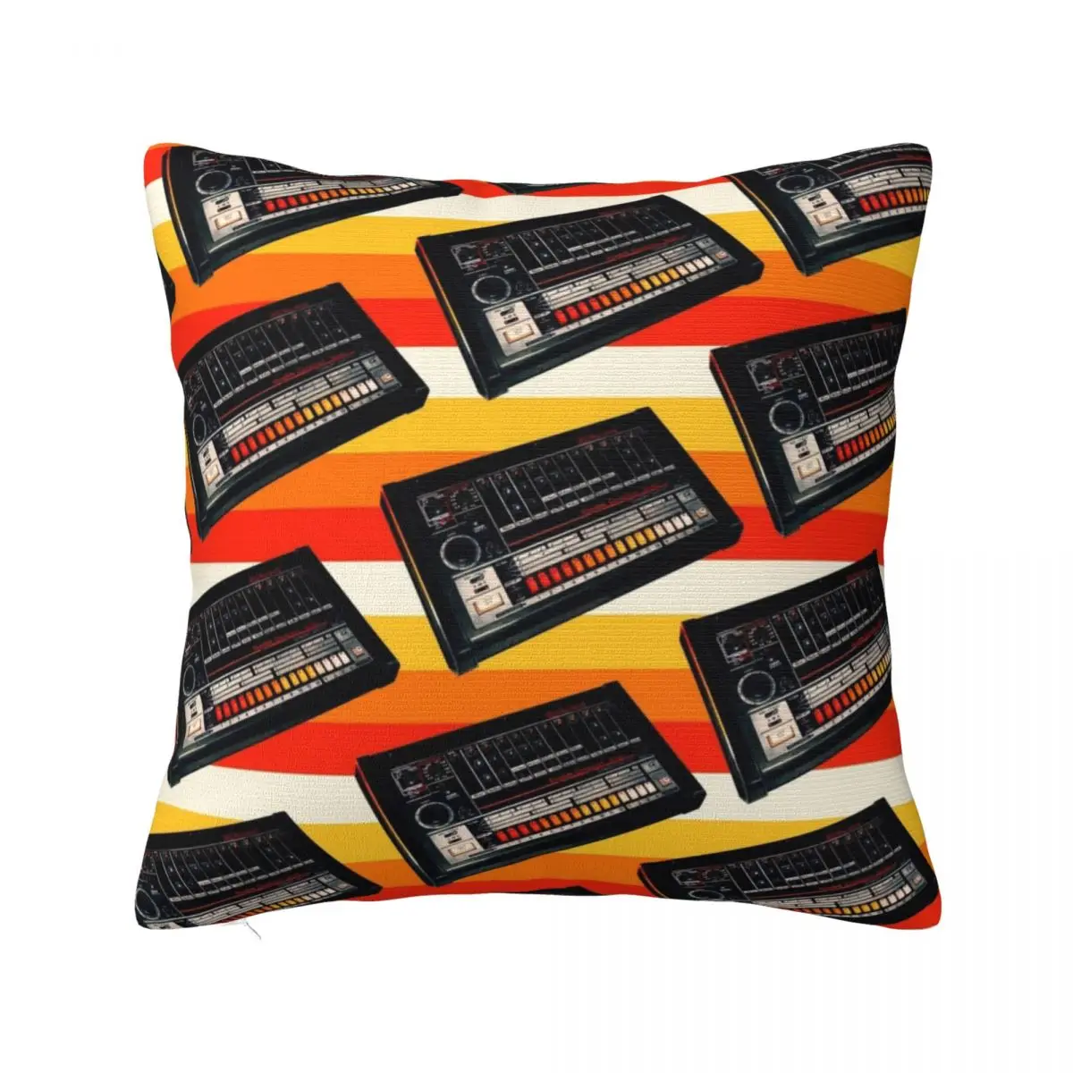 Roland 808 Pattern Stripes Federe Per Cuscini Anime