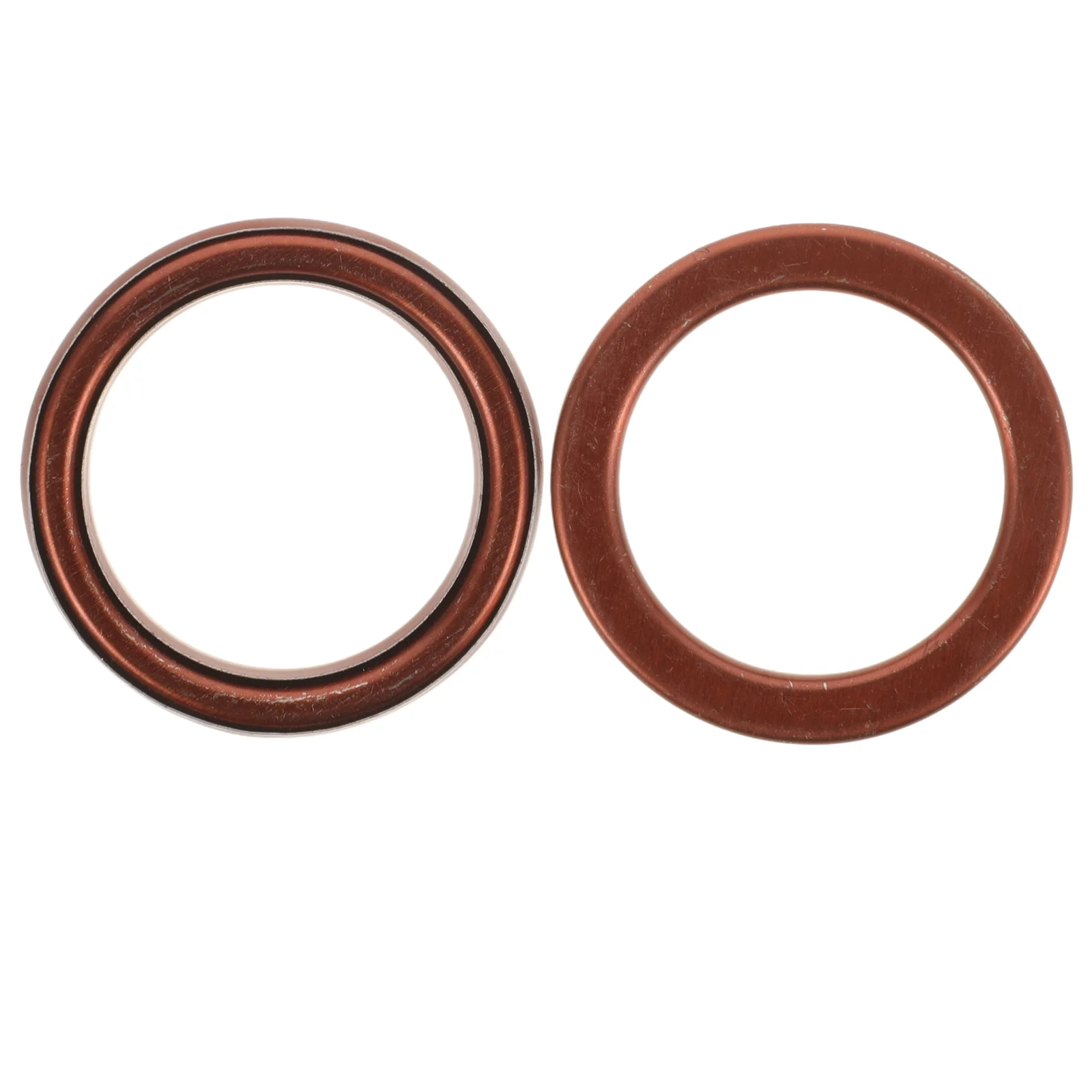 

2 Pcs Exhaust Pipe Gasket Car Part Replacement Flange for Manifold Motocross Vehicle Copper Muffler Gaskets Washers Supply