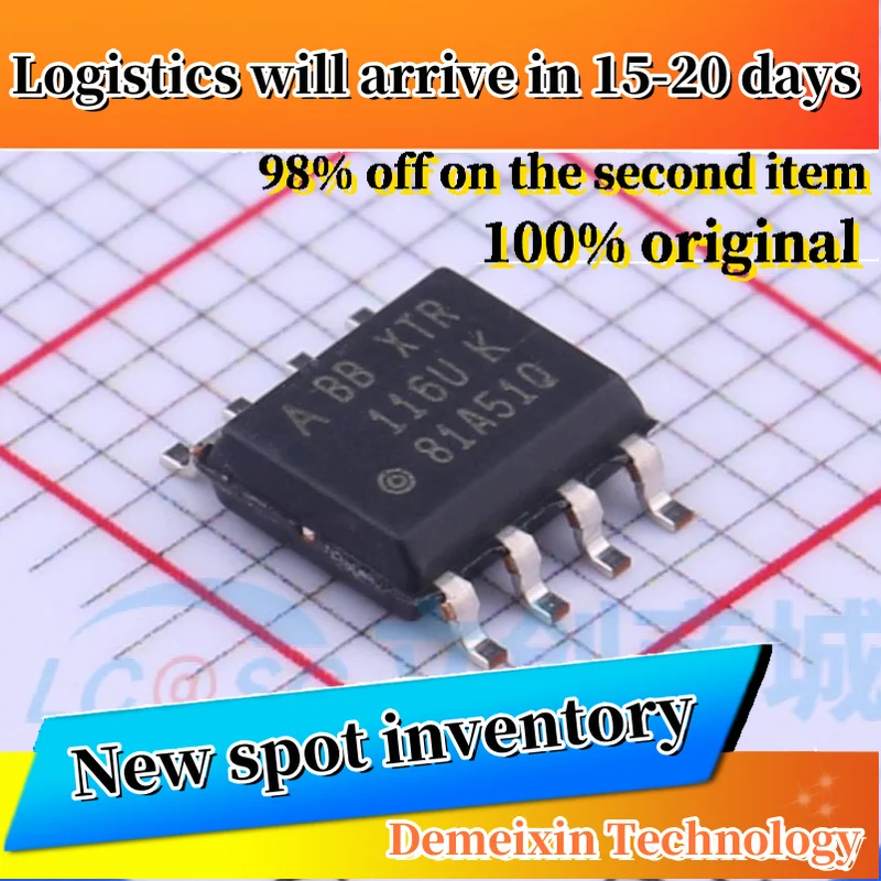 10PCS logoXTR116UK XTR116UA/2K5 SOP8 100% original inventory