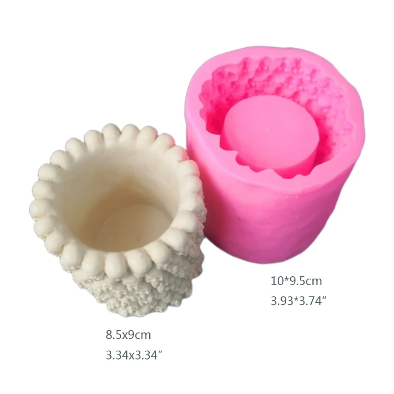 3D Skull Flowerpot Silicone Mold Epoxy Resin DIY Decoration Making Soap Melt Resin Polymer Clay Home Decoration