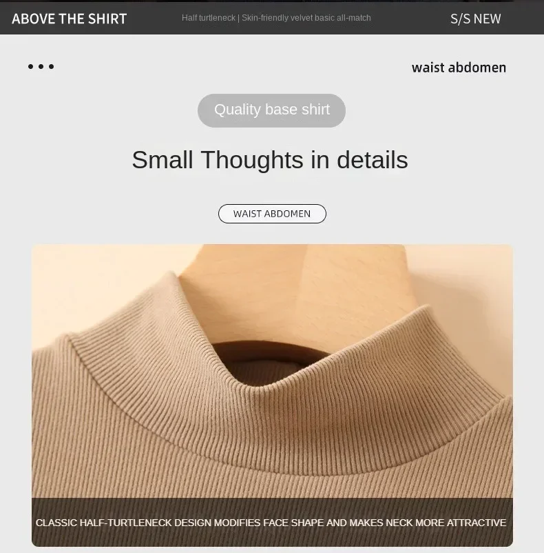 Women Autumn Winter Turtleneck Sweater Vintage Solid Basic Knitted Tops Casual Slim Pullover Korean Fashion Simple Chic Jumpers
