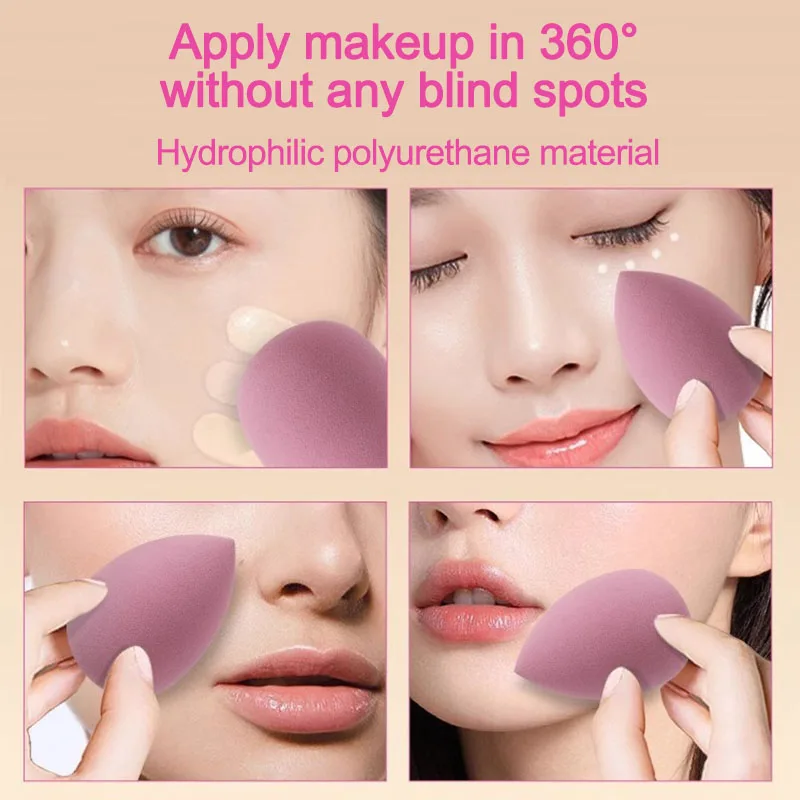 새로운 14pcs 메이크업 스펀지 키트 세트 파운데이션 스펀지 뷰티 블렌더 스펀지 액세서리 여성 메이크업 도구 HZFP04