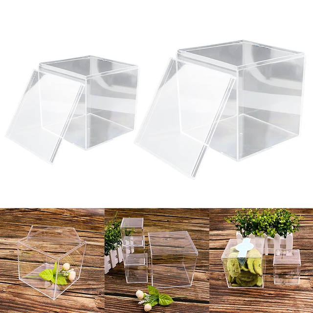 Many Sizes Transparent Plastic Storage Box Rectangular Collection Display  Box Jewelry Storage Boxes Home Desktop Decoration