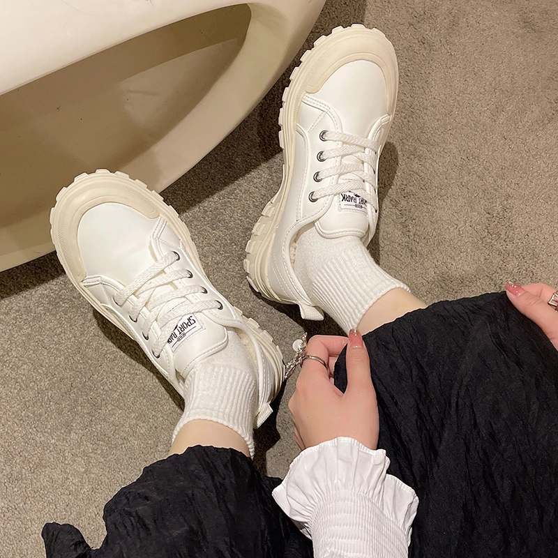 

Женская универсальная теплая шерстяная обувь, повседневная аккуратная верхняя одежда в стиле ретро, с круглым носком и плоской подошвой, в Корейском стиле, зима 2022