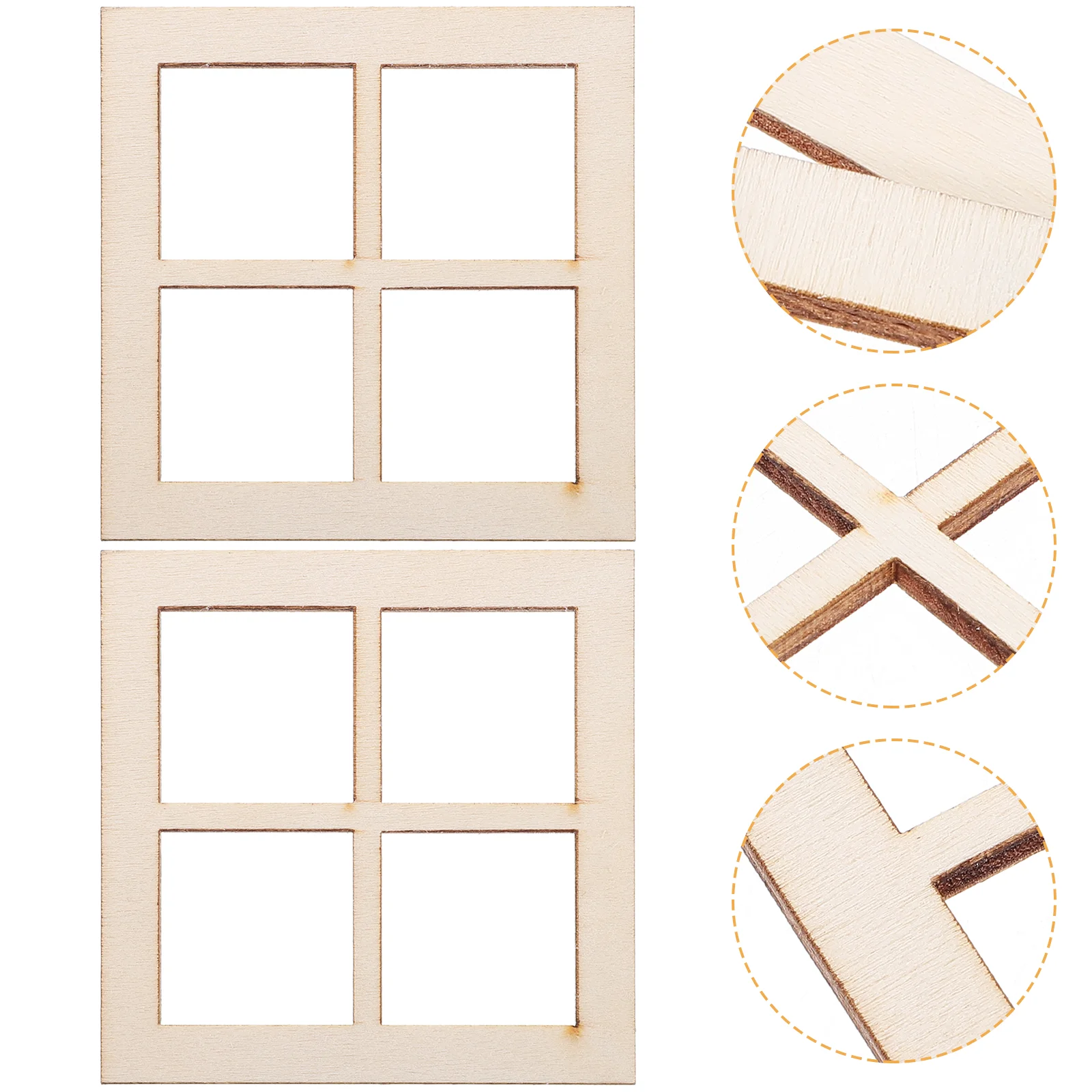 

Dollhouse Windows Wooden Dollhouse Window Frame Dollhouse Furniture Miniature Window Frames Doll House Furniture Accessories