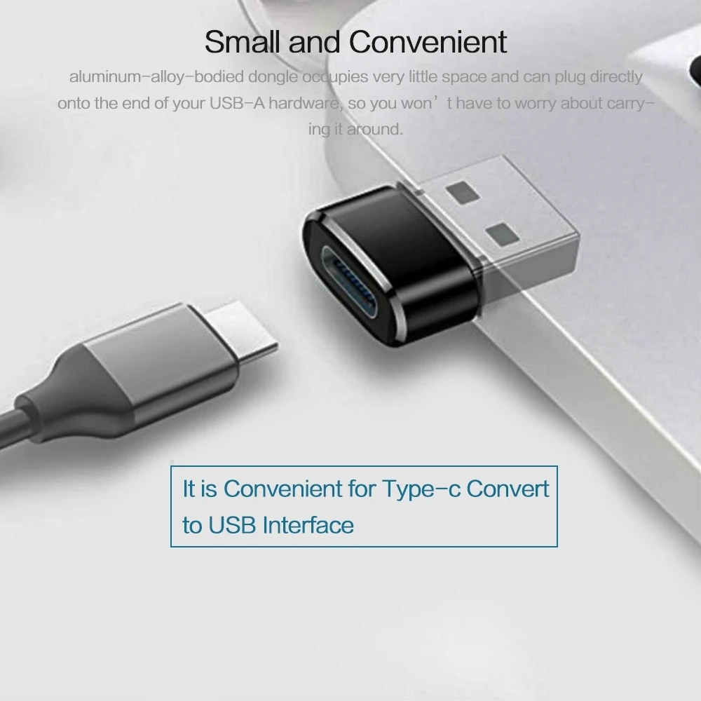 USB C - USB 3 0 어댑터 금속 커넥터 고속 데이터 전송 USB A 장치용 고속 충전