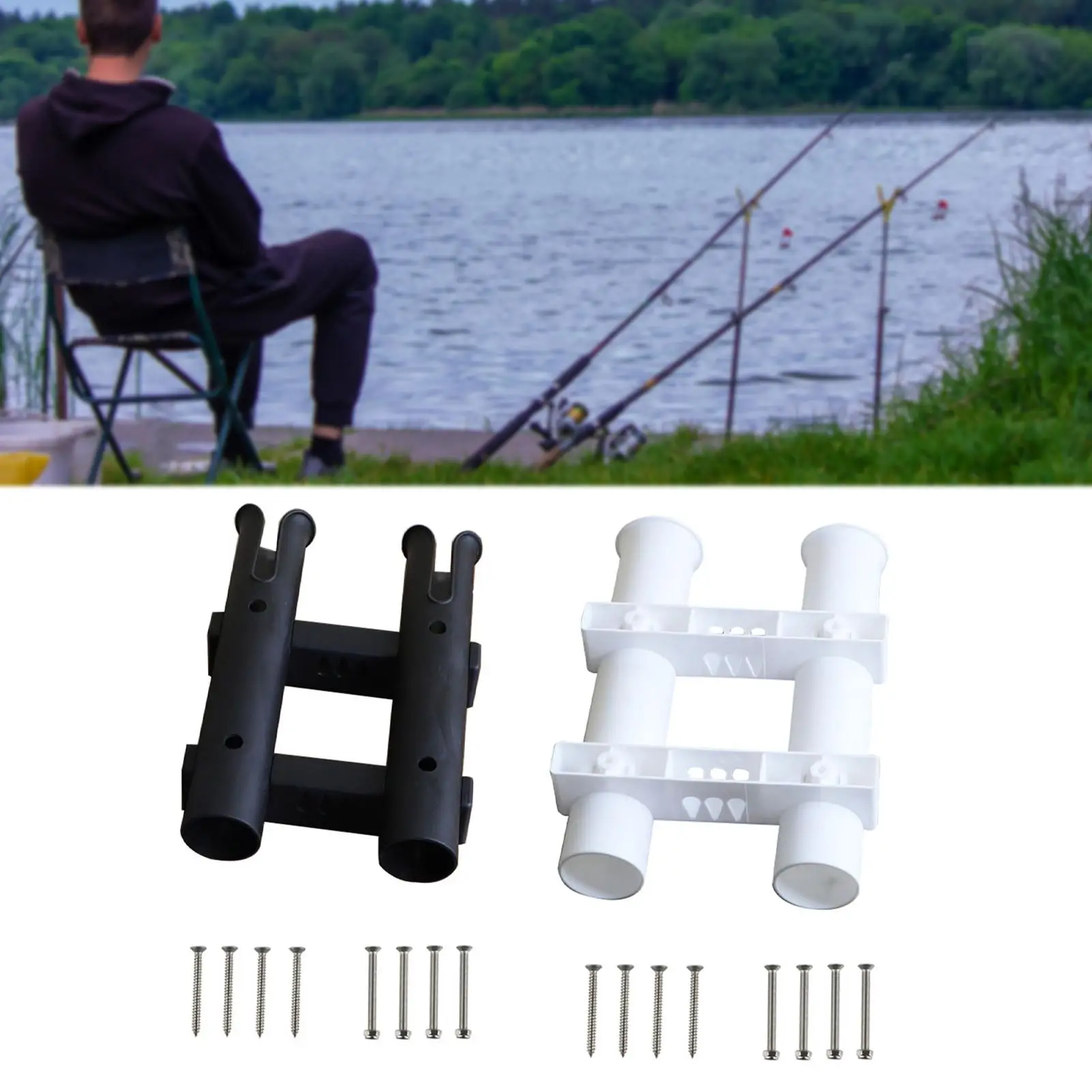 Portacanne da pesca a 2 supporti, accessorio per la pesca, attrezzatura da pesca, supporto per canne da pesca, portacanne per imbarcazioni, kayak, auto, canoe e barche Portacanne da pesca a 2 supporti, accessorio per la pesca, attrezzatura da pesca, supporto per canne da pesca, portacanne per imbarcazioni, kayak, auto, canoe e barche