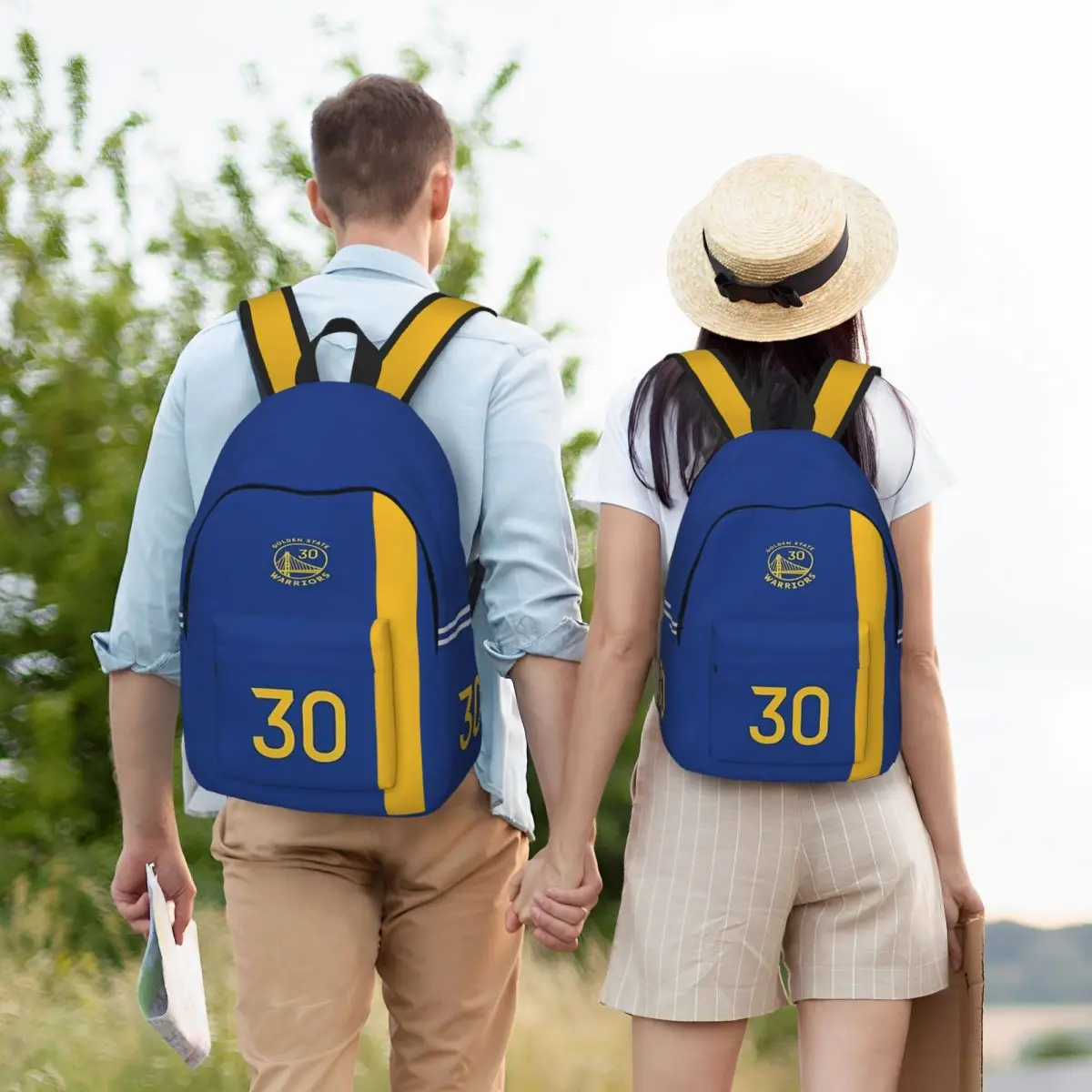 For Girls Boys Fashionable 30 - Curry - Warriors backpack , fully printed, and comfortable student backpack. 6