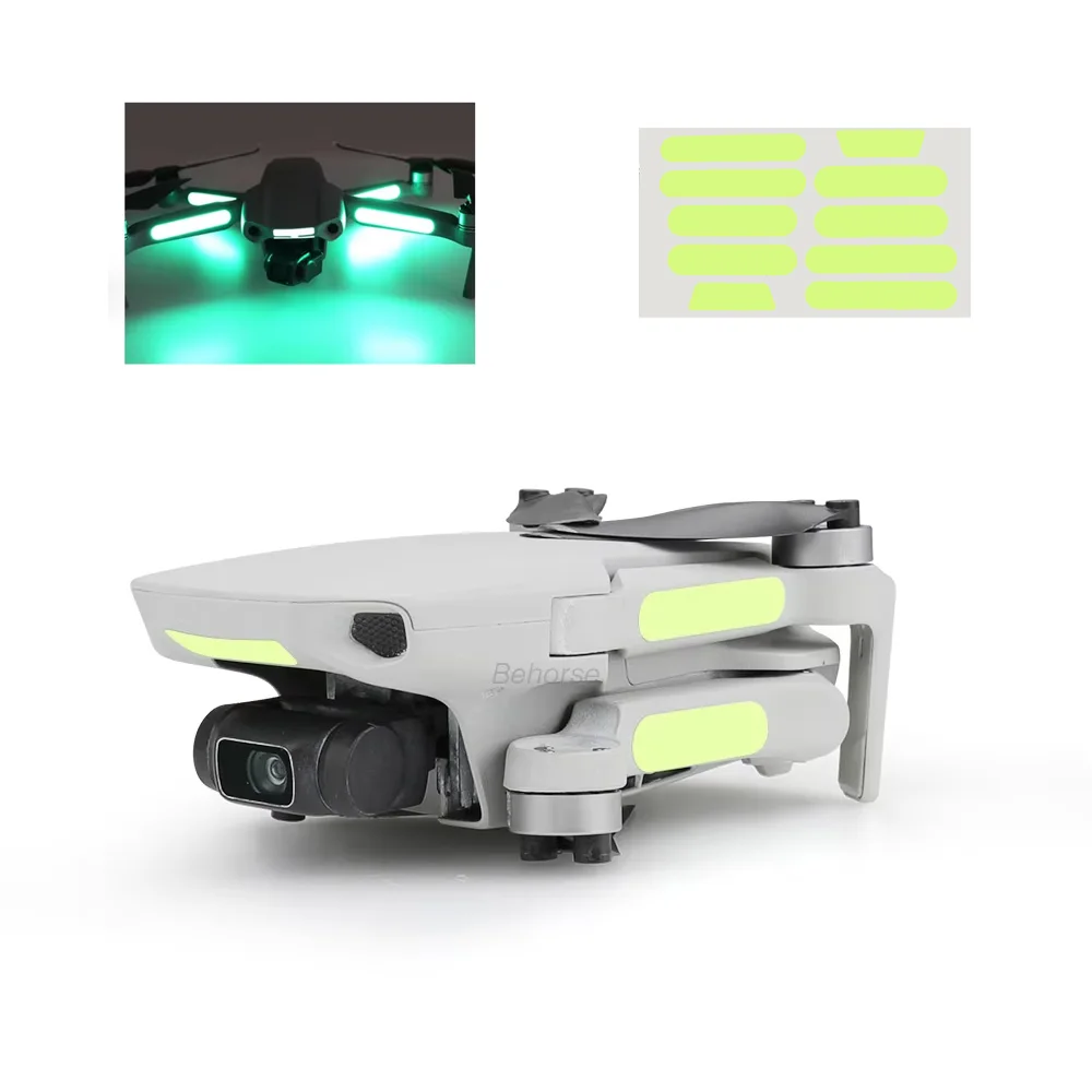 Autocollants lumineux pour drones DJI - Lot 1 ou 2 pièces - Vol de nuit