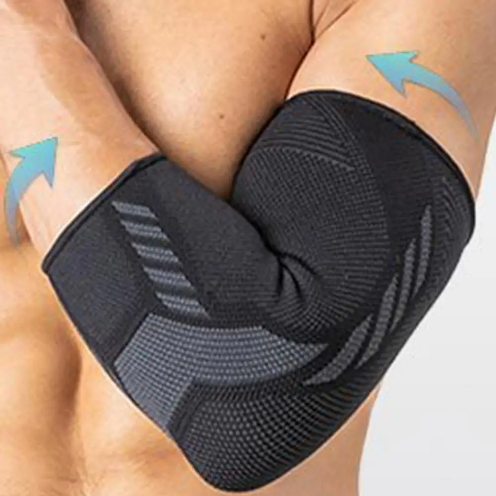 

1Pc Elbow Support Elastic Gym Sport Elbow Protective Pad Compression Knitting Elbow Protection Elastic Gym Sport Arm Sleeve