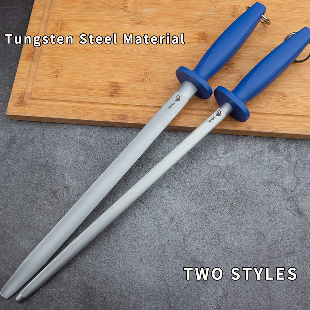 Tungsten Carbide Sharpening Rod 6000-Grit Abrasive Surface Slaughter Tool with Shockproof Grip For Meat Processing Plants knife sharpener knife sharpening stone diamond sharpening stone