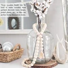 Y1UB for Creative Christmas Snowman Wooden Beads Winter Wooden Beads Xmas Craft Round - Image 3
