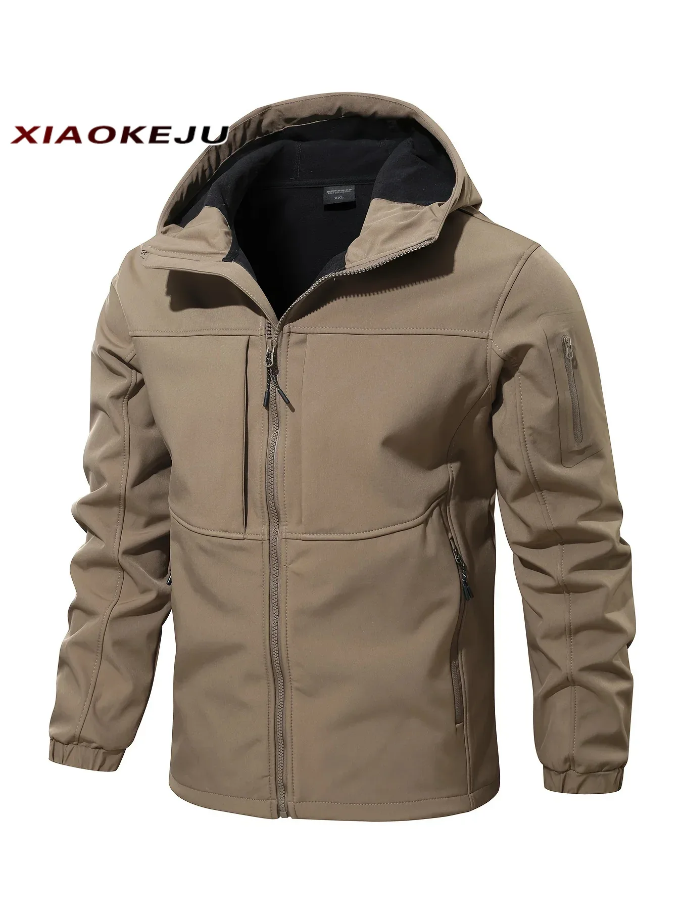 Trench Coat Casual Jacket Hooded Jacket Top Coat Man Motorcycle Camping Military Sport Techwear Windbreaker Heating