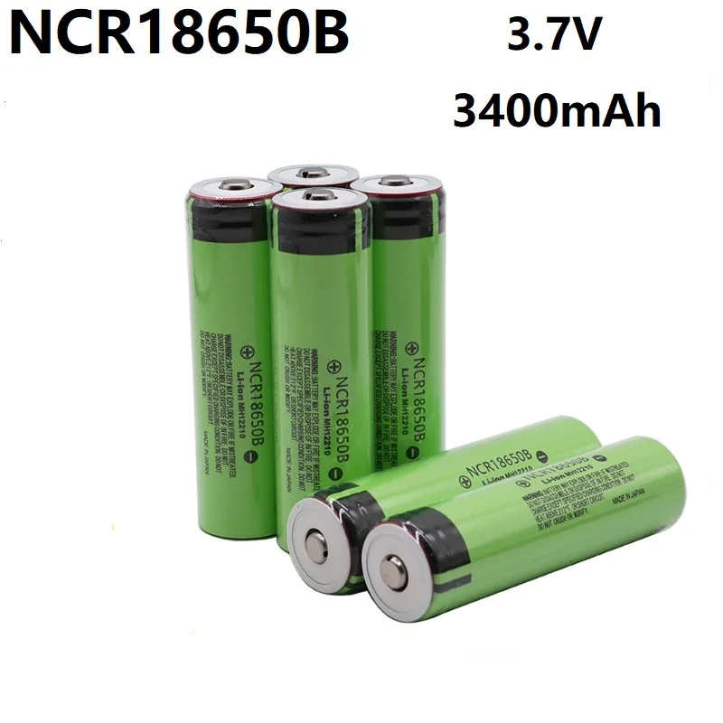 Wholesale Custom NCR 18650B 34B 3.7V 3400mAh 30A Discharge Lithiumion