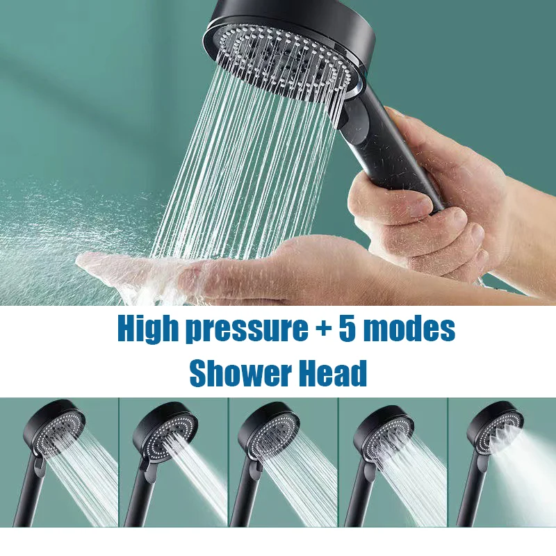 ShowerHeadHighPressure5ModesAdjustableWaterSavingMassage