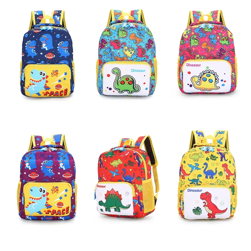 Children Cute Cartoon Dinosaur Backpack Kids Kindergarten Preschool