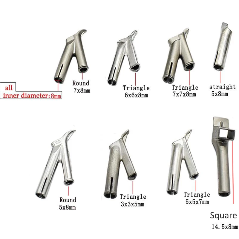 

8mm Triangular Speed Welding Nozzle Triangular Welding Tip for Plastic Welding Polypropylene Polythene Vinyl Welder Tool