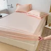 High End Bedding Set 100% Egyptian Cotton 400TC Bed Sheet Set 4/6 Pieces Fitted Sheet Flat Bedsheet With Pillowcase Double Queen 3