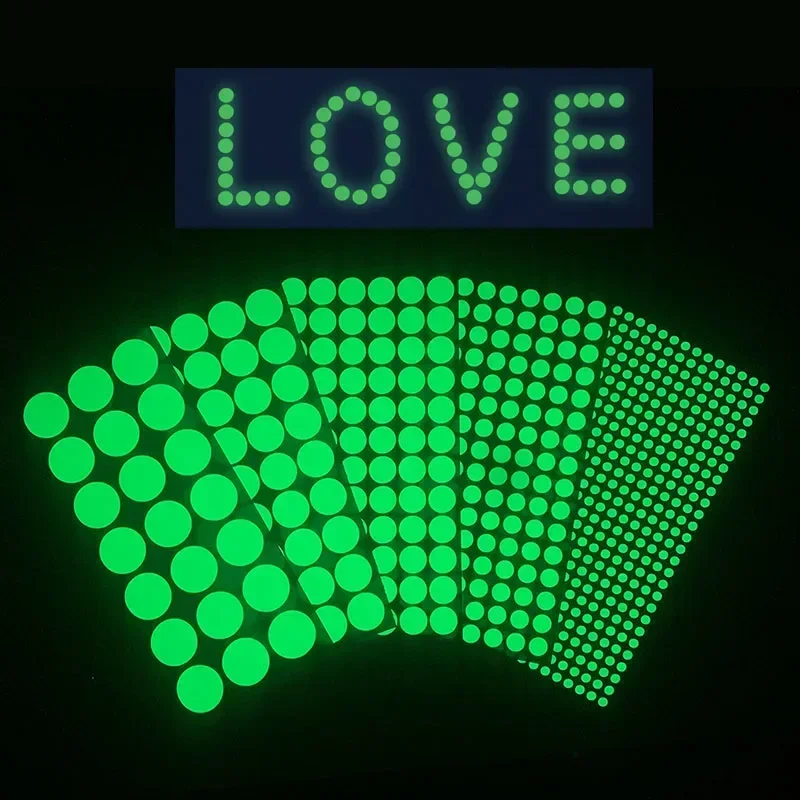 New Luminous Dots Glow Wall Sticker Fluorescent Home Kid'S Room Diy Self-Adhesive Decorative Glow In The Dark Decals