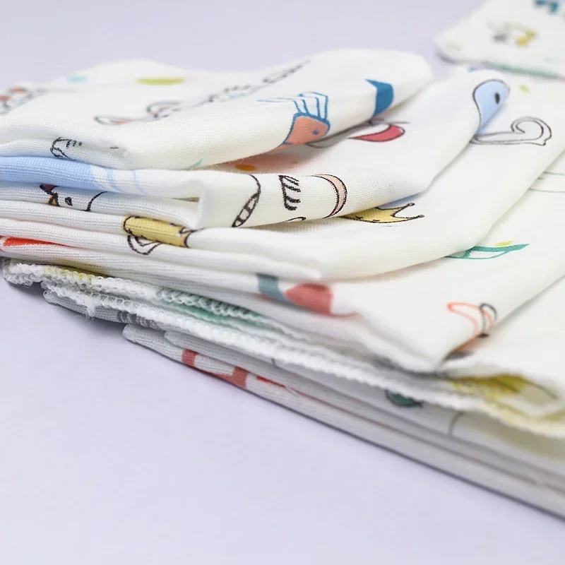 1Pcs 30*30cm Baby Bath Cotton Baby of Pure Cotton Gauze Soft Cartoon Pattern Bath Feeding Saliva Towel