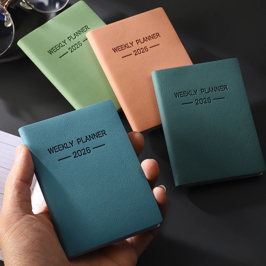 Compact 2026 Weekly Planner: Mini Portable Pocket Notepad
