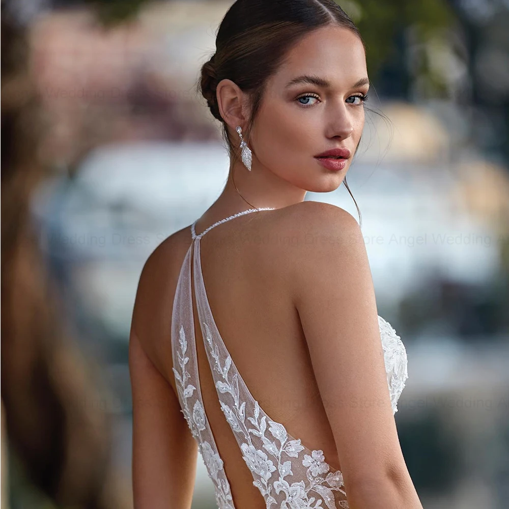 ANGEL Boho Luxury Lace Wedding Dress Sexy Backless A-line For Women 2025 Customized vestidos de novia Elegant For Bride 3