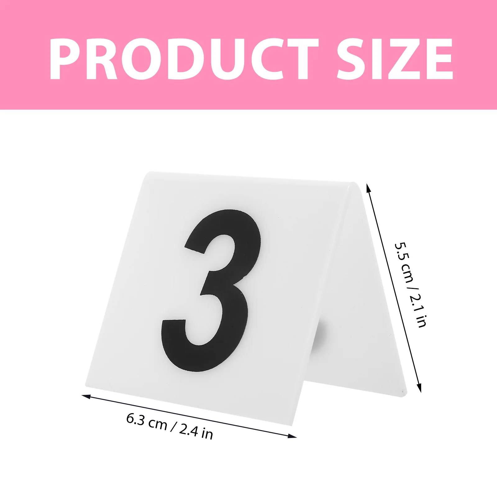 10 Pcs Table Numbers Signs Acrylic Number Marker Reusable Evidence Marker Restaurant Table Numbers Scene Markers Place Cards