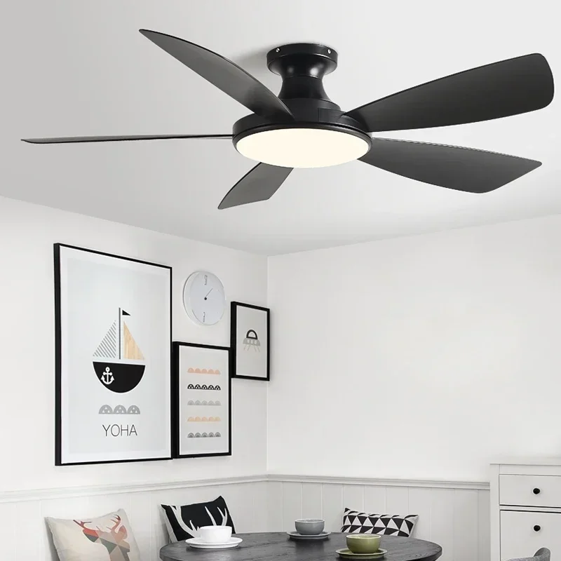 Ceiling fan led ceiling fan lights led fan light 56Inch Low Floor DC Remote Control Led Fan Lights 110V 220V