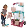 Mini Simulation Cleaning Tool Cart Pretend Play Kids Toys Broom For Children Vacuum Cleaner Broom Mop Set Cleaning Hygiene Toys 2