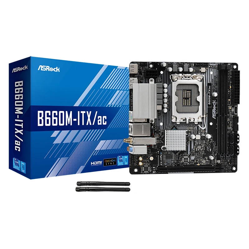 Nuovo H610M-Itx Per Asrock H610M-Itx/Ac Desktop Originale Per Scheda Madre Intel H610 Ddr4 Supporto Lga 1700 12400F 12400 I3 12100F