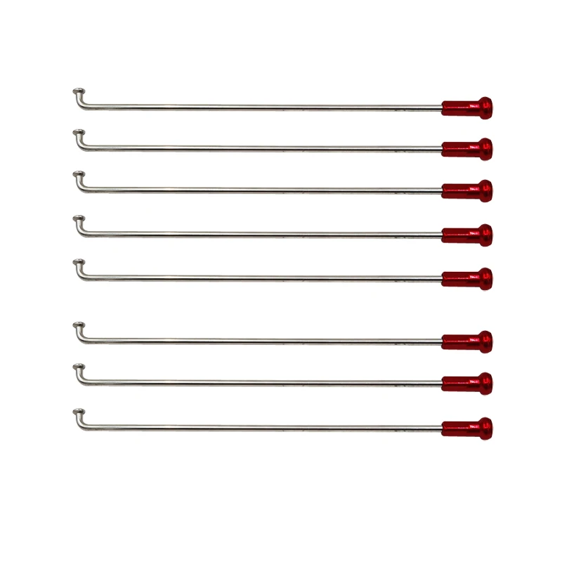 9G Diameter 3.5mm Material 304 Stainless Steel J-bend Round Body Motorcycle Spokes With 24mm Longer T7075 Aluminum Alloy Nipples