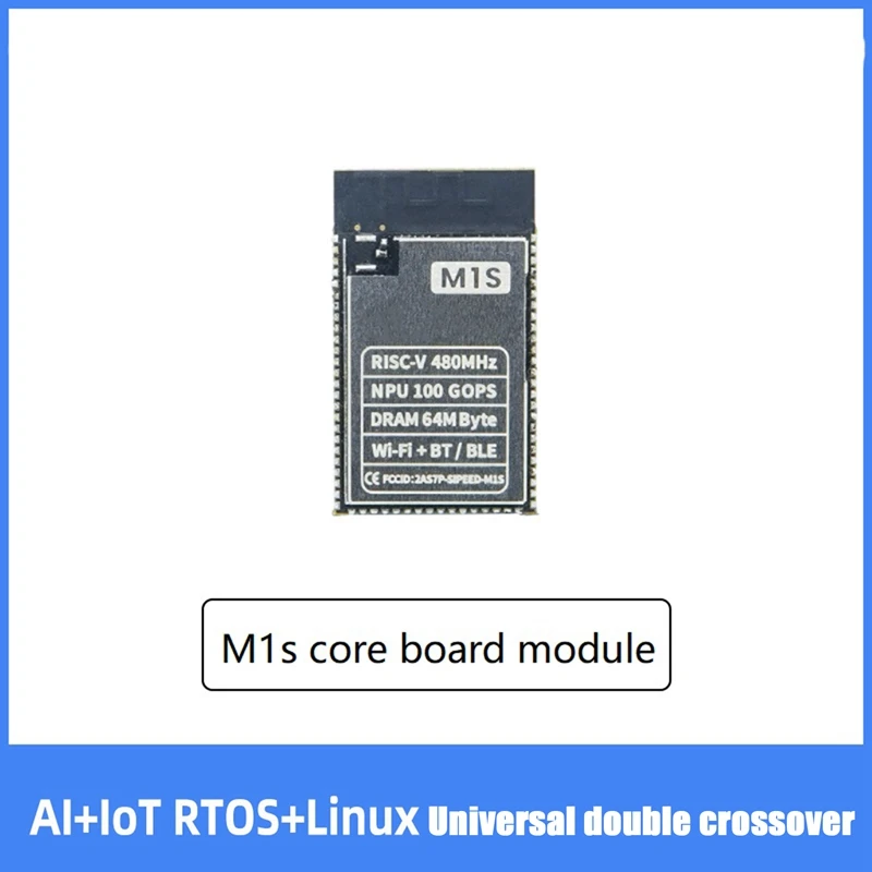 

Для модуля Sipeed M1S BL808 RV64 480 МГц + RV32 320 МГц + NPU BLAI 100 ГБ 16 МБ SPI FLASH 2,4G WIFI/BT/BLE