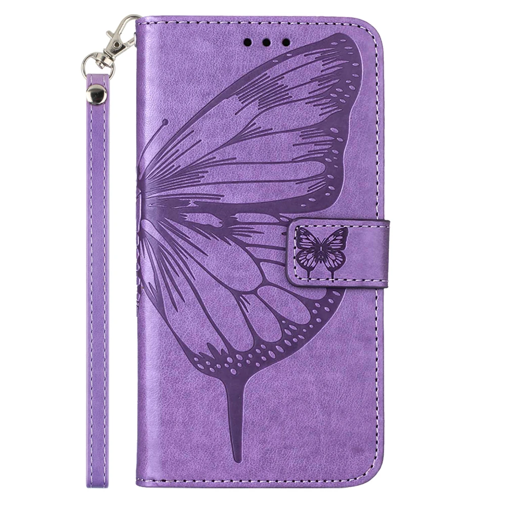 For Sony Xperia 10 Iv Flip Vintage Phone Cases On Sony Xperia 1 Iv Case Butterfly Flower Plaid Wallet Exotic Protect Cover