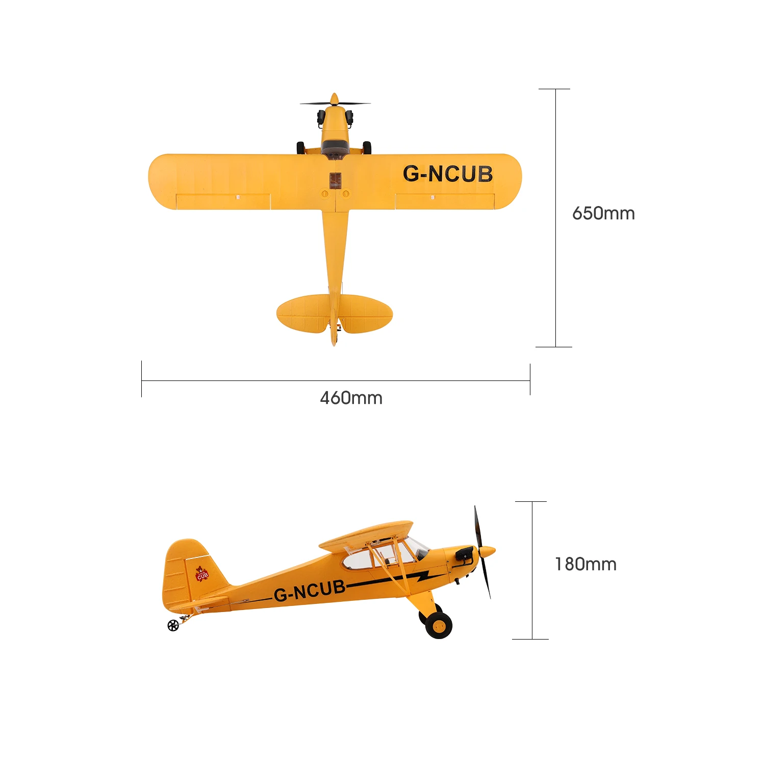 2024 J3-CUB Upgrade WLtoys A160 RC Airplane 5CH Remote Control Plane 3D/6G 1406 Brushless Motor Outdoor Foam Fixed-wing aircraft 5