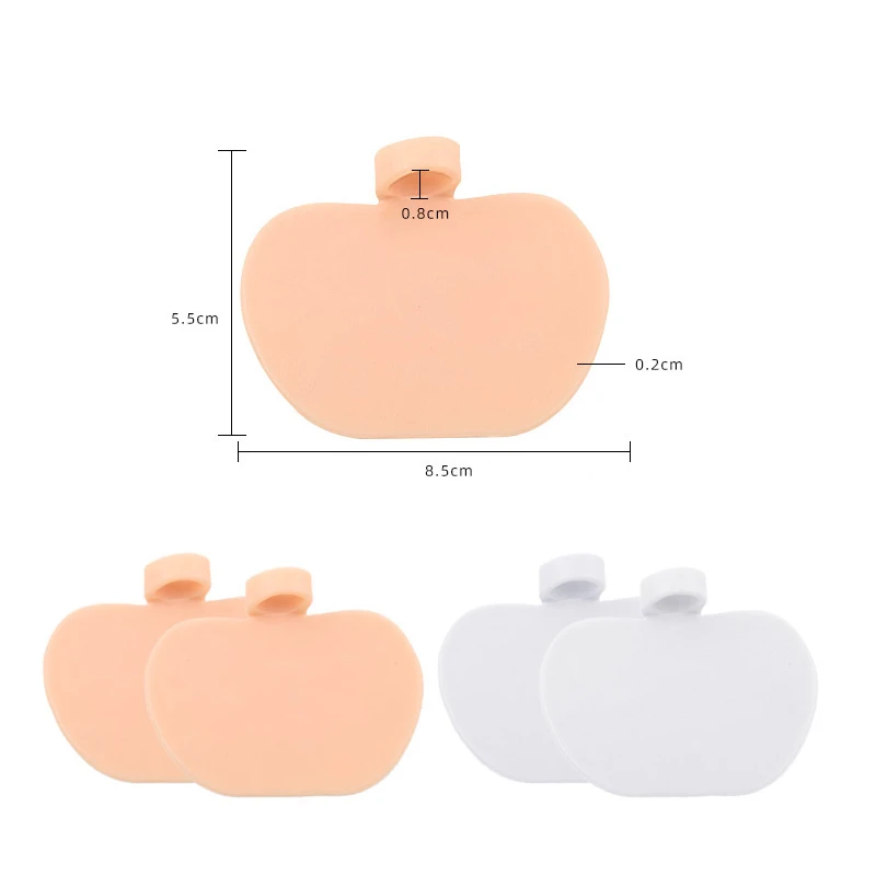 2pieces=1pair Silicone Gel Patch Cushion Pads Orthotic High Heel Insoles Metatarsal Shoes Sore Forefoot Foot Care Pain Relief heel insoles