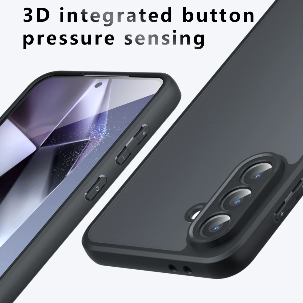 Airbag Super Protection Clear Matte Phone Case - Soft TPU+PC Cover
